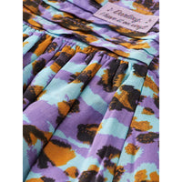 Scotch Shrunk Floral Leopard  Mini Skirt