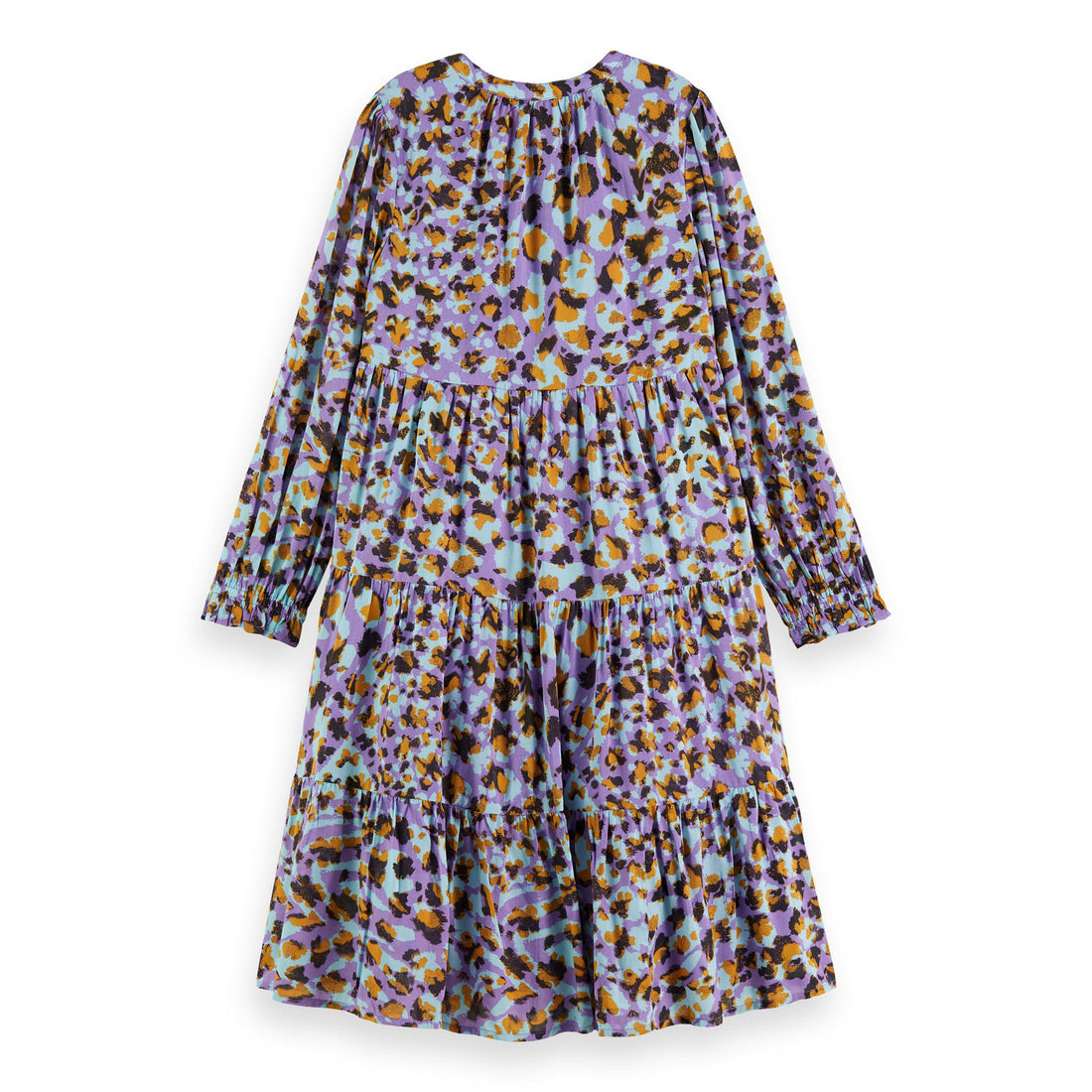 Scotch Shrunk Floral Leopard Panel Dress