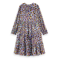 Scotch Shrunk Floral Leopard Panel Dress