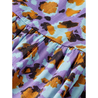 Scotch Shrunk Floral Leopard Panel Dress