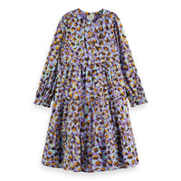 Scotch Shrunk Floral Leopard Panel Dress