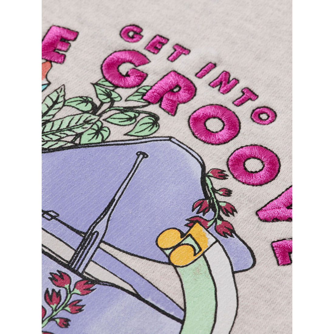 Scotch Shrunk Grey Melange Artwork Sweatshirt