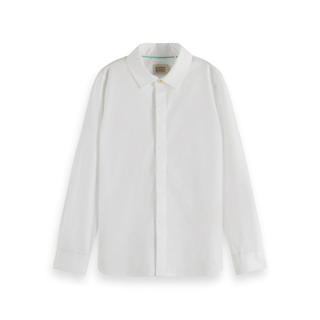 Scotch Shrunk White Slim Fit Dressed Shirt