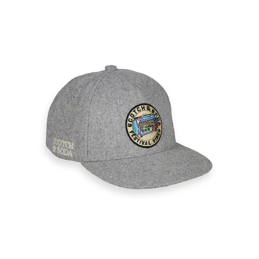 Scotch Shrunk Grey Melange Felt Cap