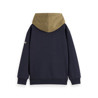 Scotch Shrunk Night Nylon Contrast Hoodie