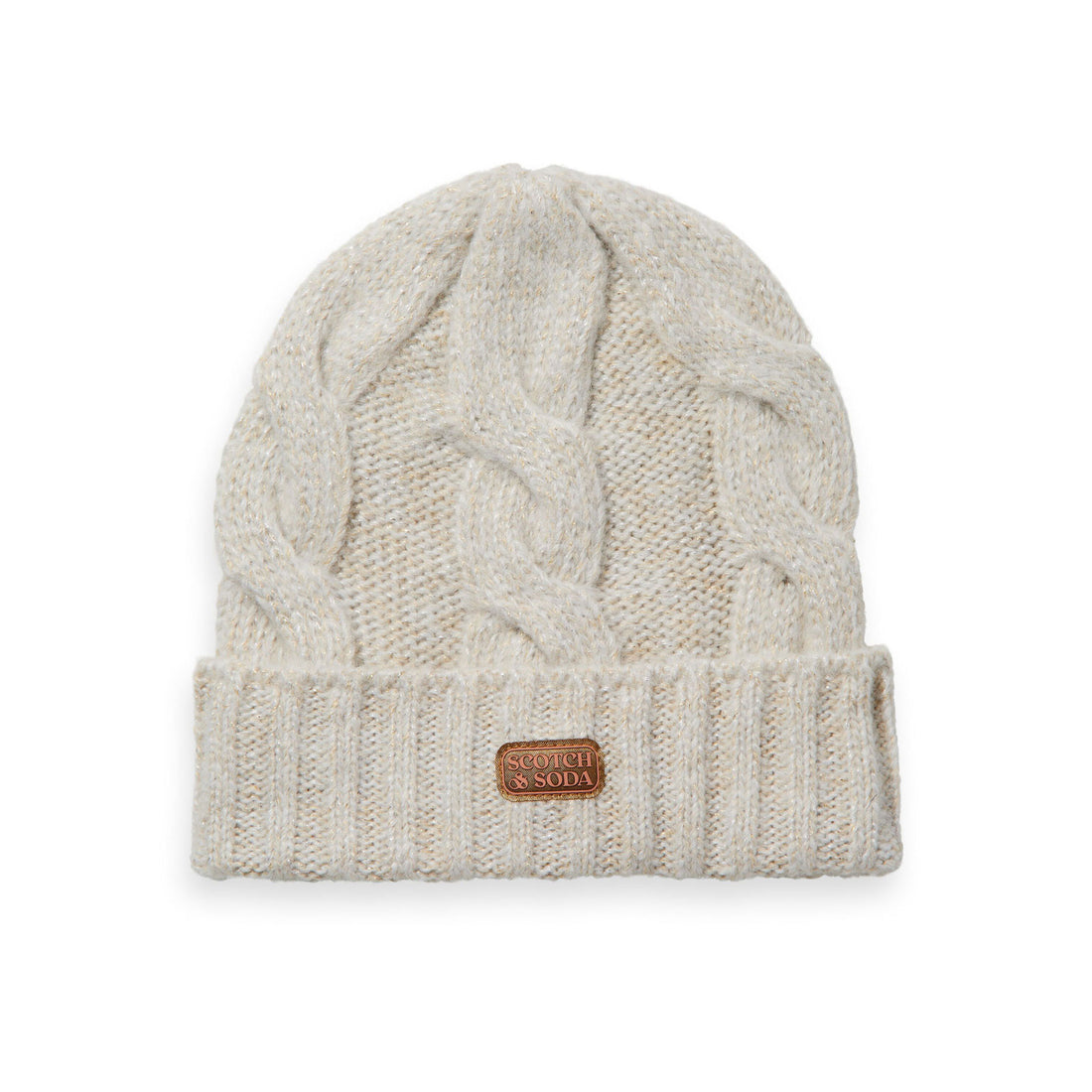 Scotch Shrunk Ecru Metallic Beanie