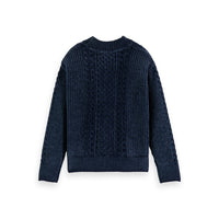 Scotch Shrunk Night Chenille Canble Knit Pullover