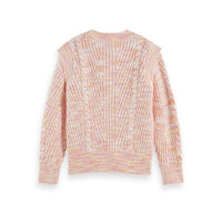 Scotch Shrunk Pink Disco Shoulder Detail Pullover