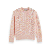 Scotch Shrunk Pink Disco Shoulder Detail Pullover