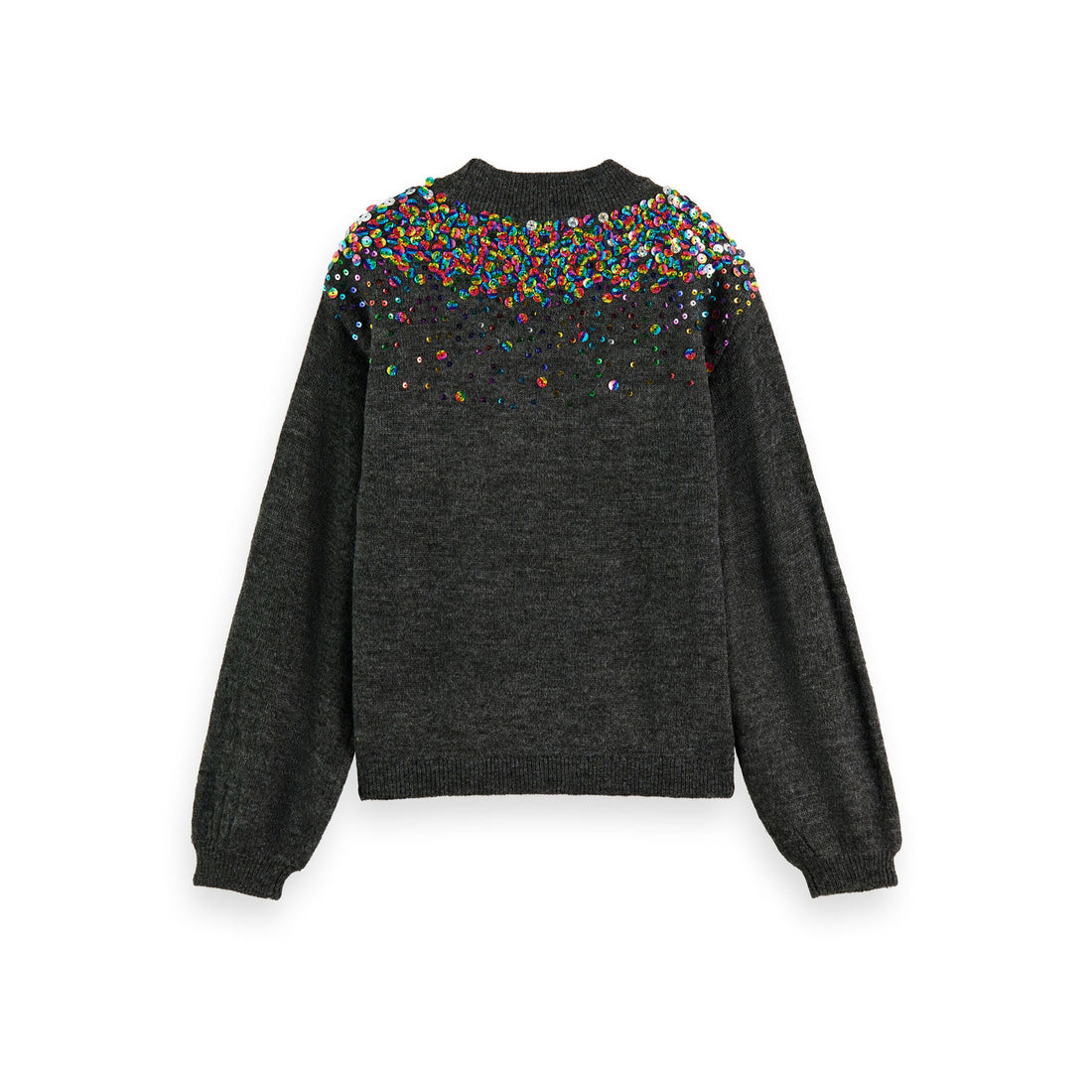 Scotch Shrunk Grey Melange Sequin Pullover