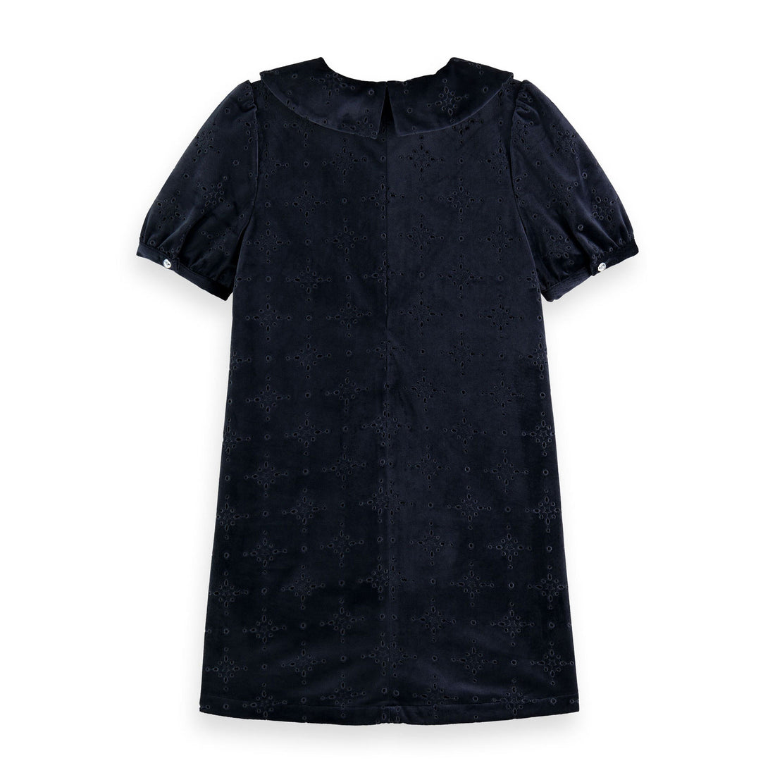Scotch Shrunk Midnight Velvet Broiderie Anglaise Dress