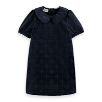 Scotch Shrunk Midnight Velvet Broiderie Anglaise Dress