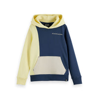 Scotch Shrunk Storm Blue Colourblock Hoodie