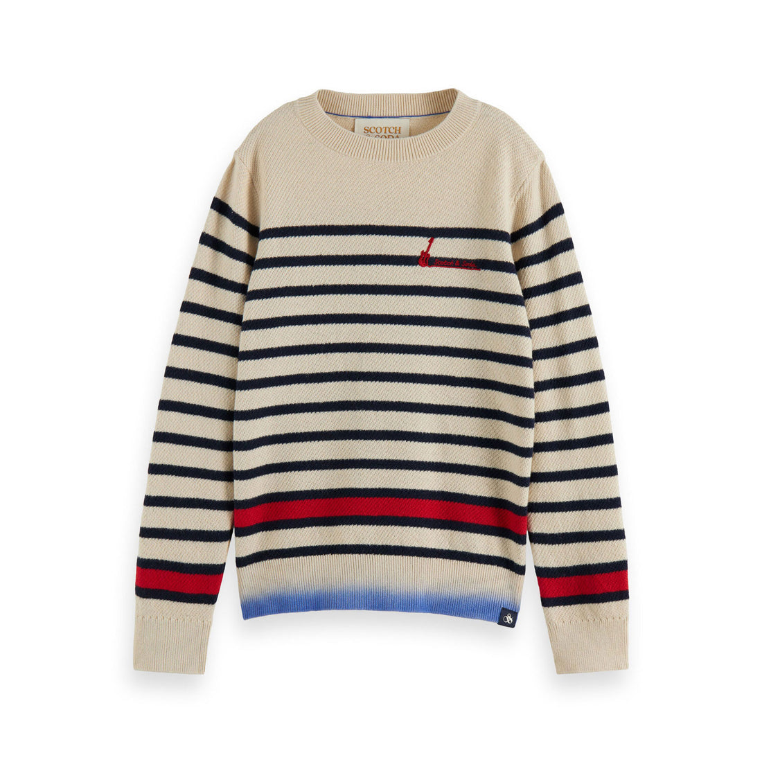 Scotch Shrunk Night Yarn Dyed Stripe Pullover