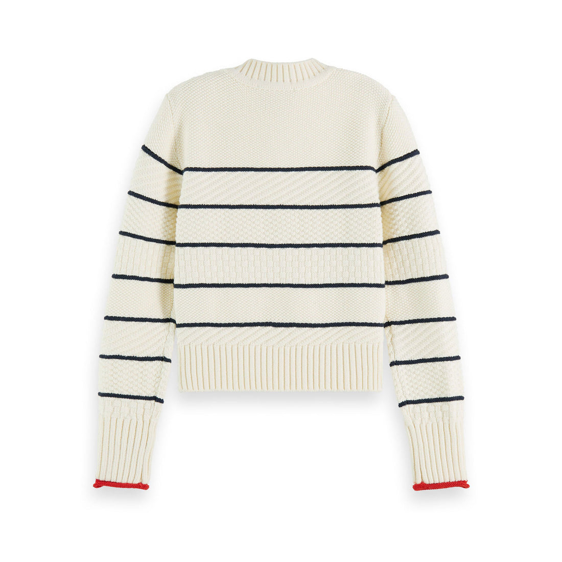 Scotch Shrunk Ecru Button Shoulder Breton Pullover