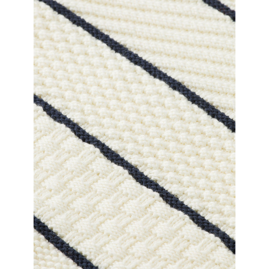 Scotch Shrunk Ecru Button Shoulder Breton Pullover