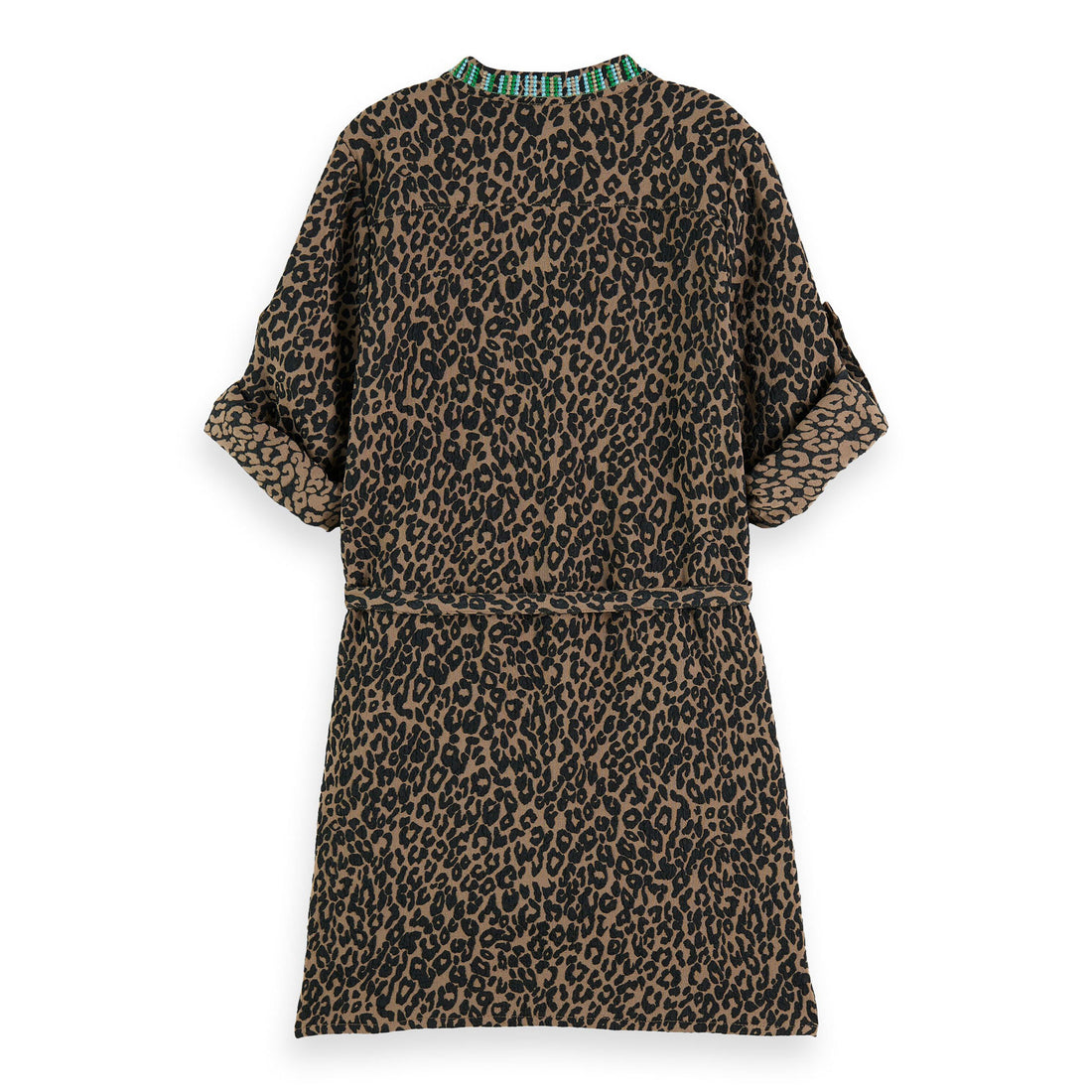 Scotch Shrunk Night Jacquard Embroidery Shirt Dress