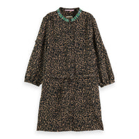 Scotch Shrunk Night Jacquard Embroidery Shirt Dress