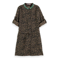 Scotch Shrunk Night Jacquard Embroidery Shirt Dress