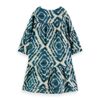 Scotch Shrunk Bottle Green Printed Midi Dress