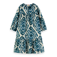 Scotch Shrunk Bottle Green Printed Midi Dress