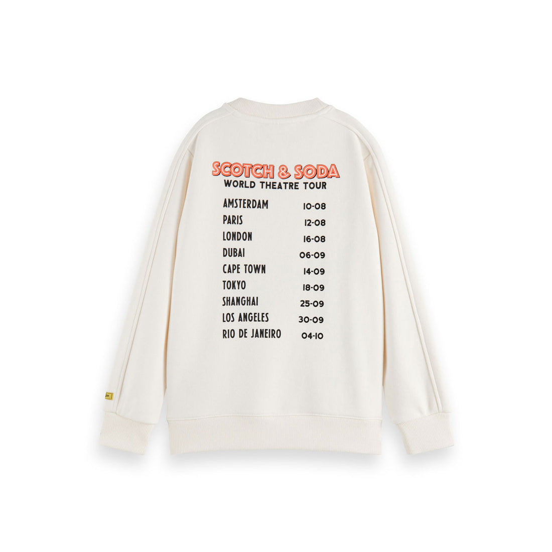 Scotch Shrunk Off White Relaxed Fit Artwork Sweatshirt