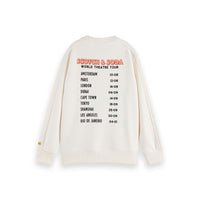 Scotch Shrunk Off White Relaxed Fit Artwork Sweatshirt