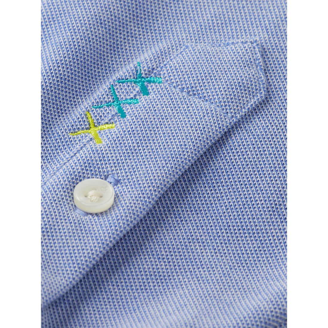 Scotch Shrunk Bluebell Pique Shirt