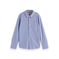 Scotch Shrunk Bluebell Pique Shirt