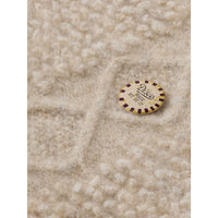 Scotch Shrunk Ecru Melange Cable Knit Pullover