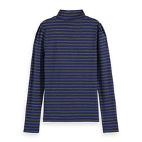 Scotch Shrunk Blue Striped Glitter Shirt