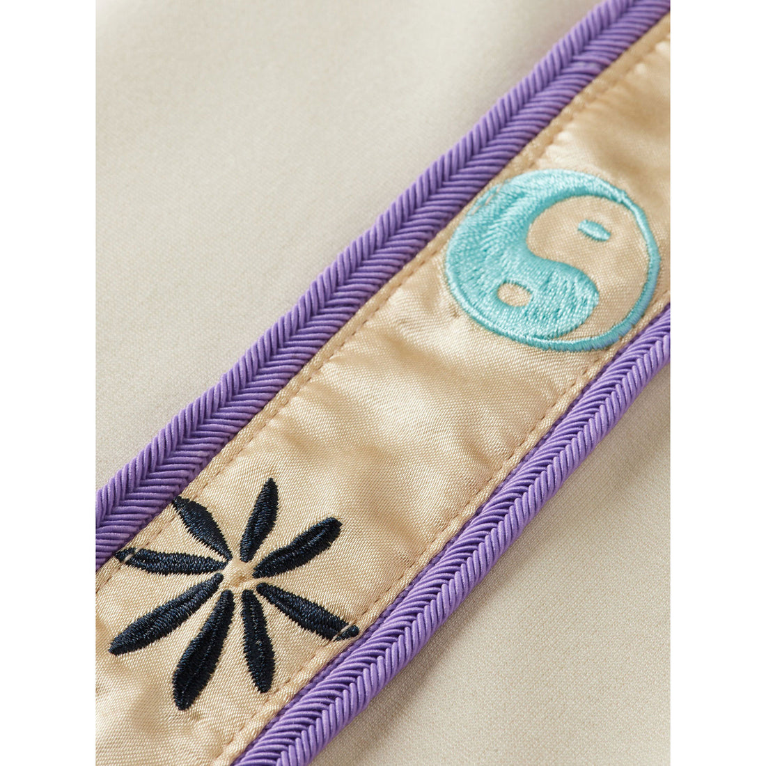 Scotch Shrunk Off White Half Zip Tape Detail Sweatshirt