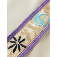 Scotch Shrunk Off White Half Zip Tape Detail Sweatshirt