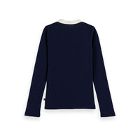 Scotch Shrunk Night Wave Placket Detail T-Shirt