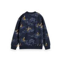 Scotch Shrunk  Sailboats Relaxed Fit Sweatshirt