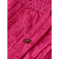Scotch Shrunk  Fun Fushia Sleeveless Jacquard Dress