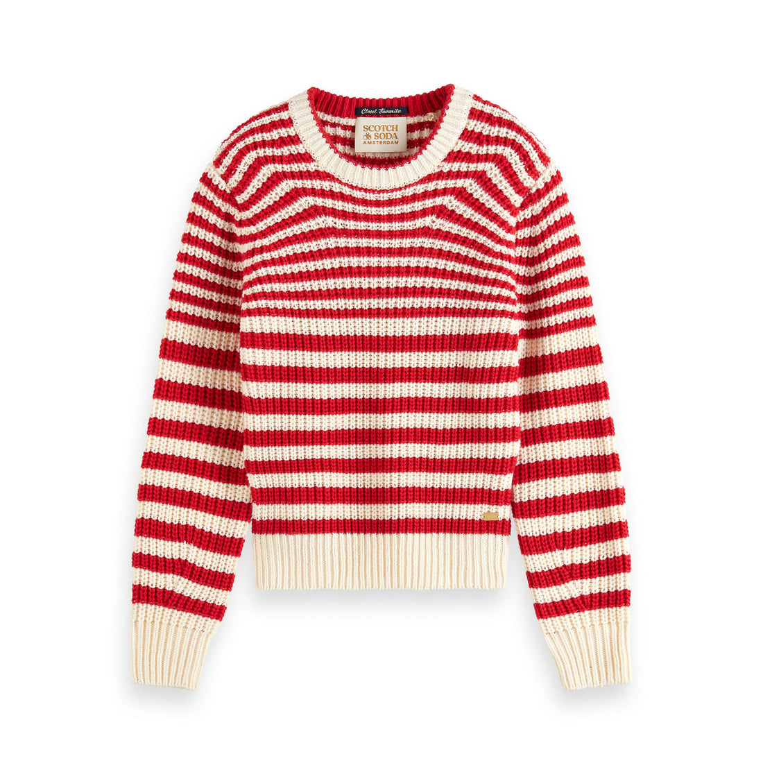 Scotch Shrunk  Red/ White Striped Pullover