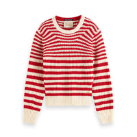Scotch Shrunk  Red/ White Striped Pullover