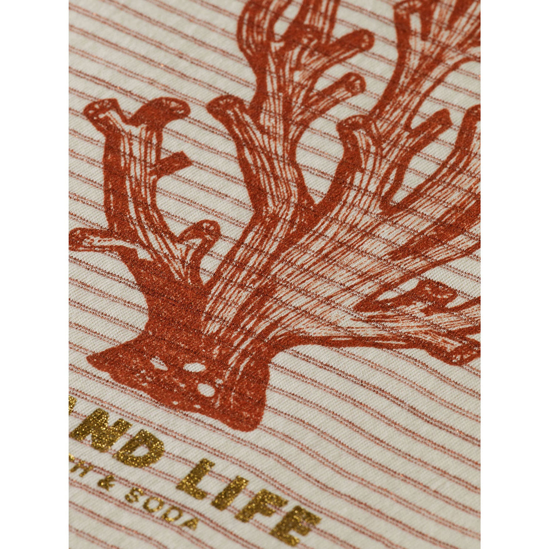 Scotch Shrunk  Mini Lurex Stripe Island Life T-Shirt