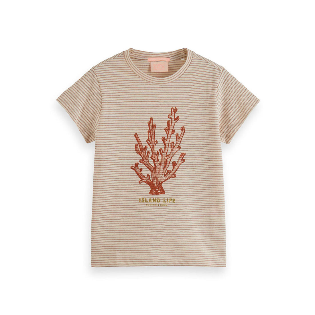 Scotch Shrunk  Mini Lurex Stripe Island Life T-Shirt