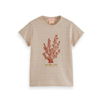 Scotch Shrunk  Mini Lurex Stripe Island Life T-Shirt