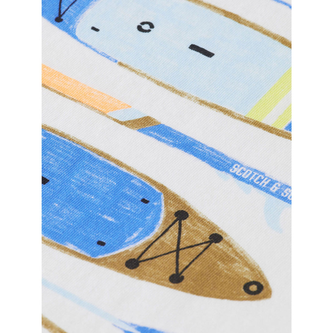 Scotch Shrunk  Off White Printed  Tee