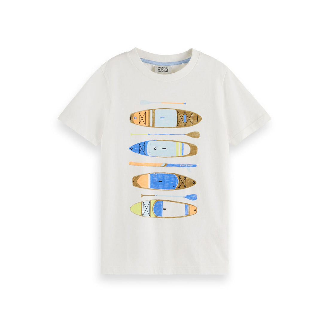 Scotch Shrunk  Off White Printed  Tee