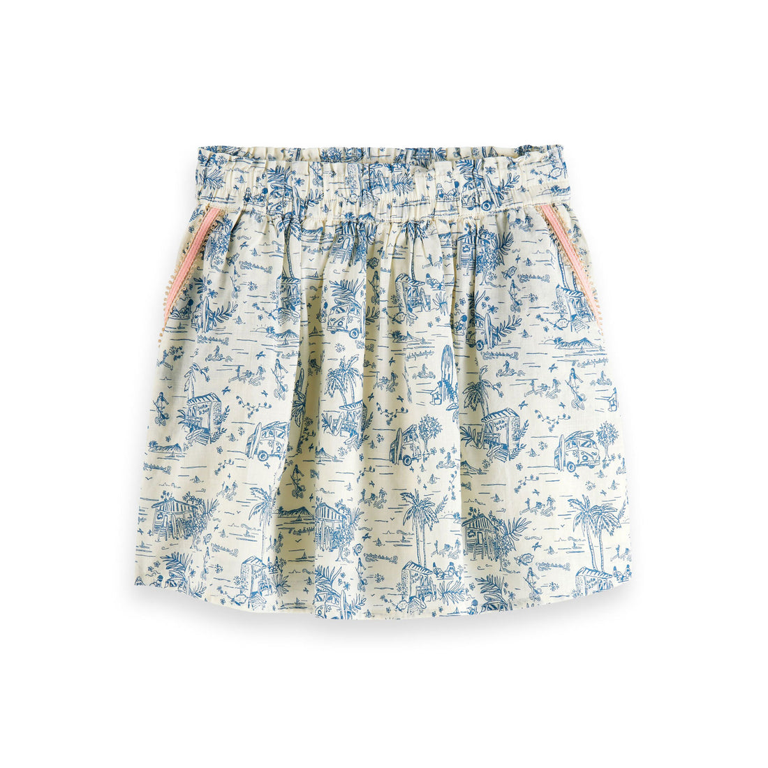 Scotch Shrunk  Surf n Sup Allover Printed Mini Skirt