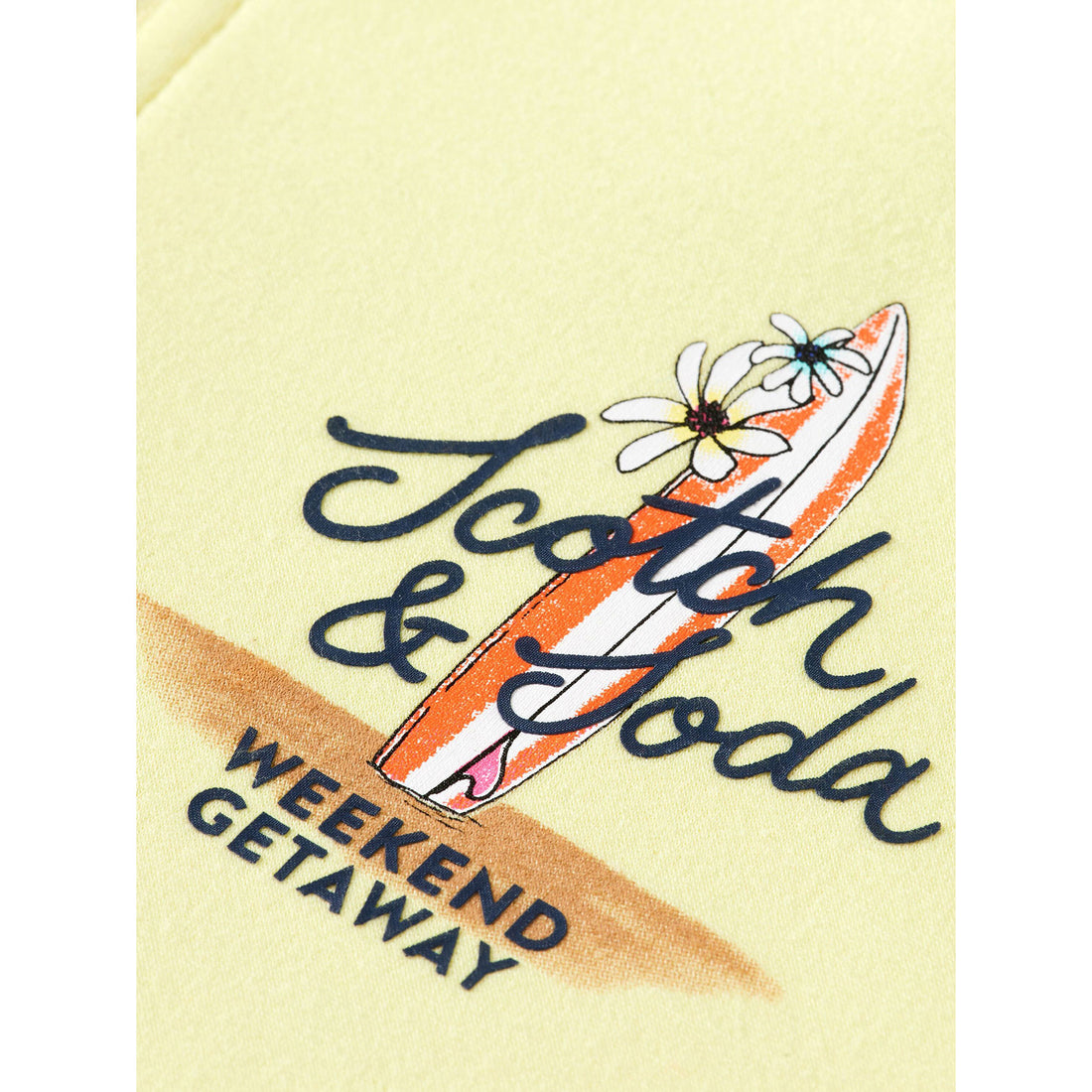 Scotch Shrunk  Fresh Lemon Soft Zip Hoodie