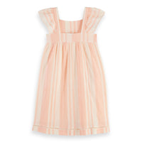 Scotch Shrunk  Beach Stripe Capped Sleeve Dress