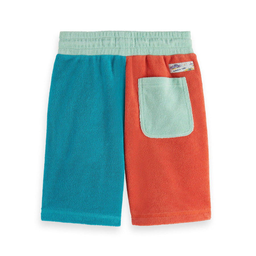 Scotch Shrunk  Color Block Towelling Sweat Shorts