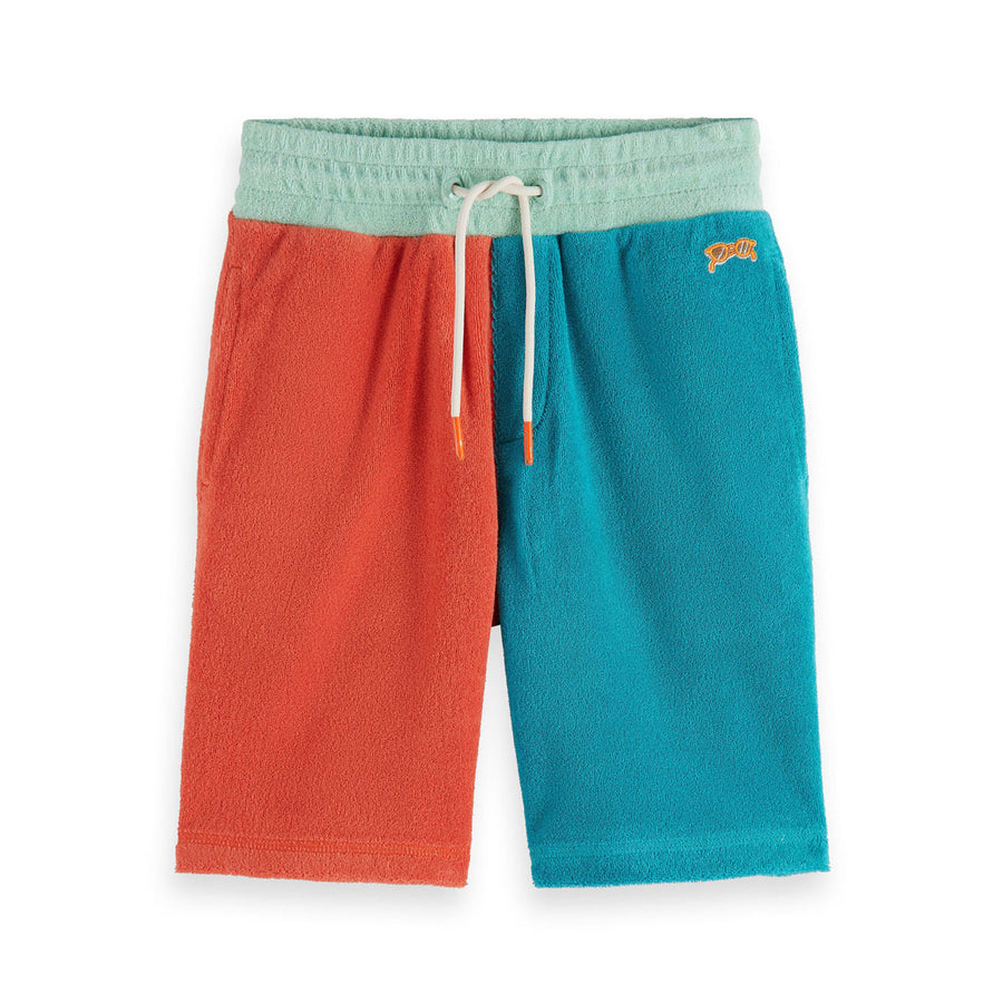 Scotch Shrunk  Color Block Towelling Sweat Shorts