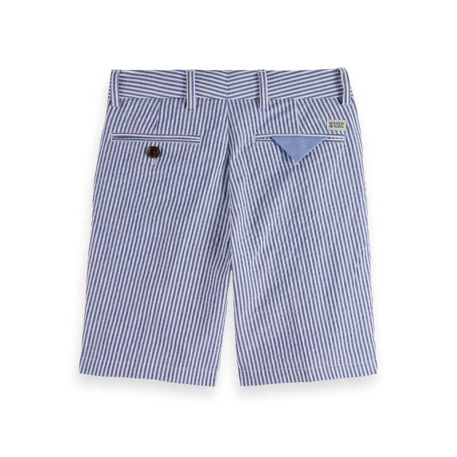 Scotch Shrunk  Blue Stripe Seersucker Chino Shorts
