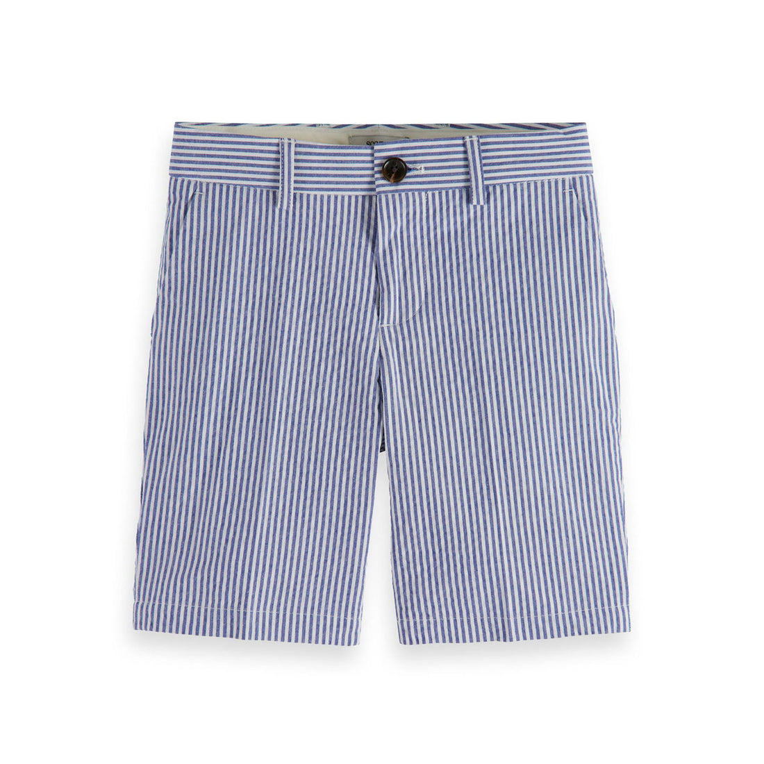 Scotch Shrunk  Blue Stripe Seersucker Chino Shorts